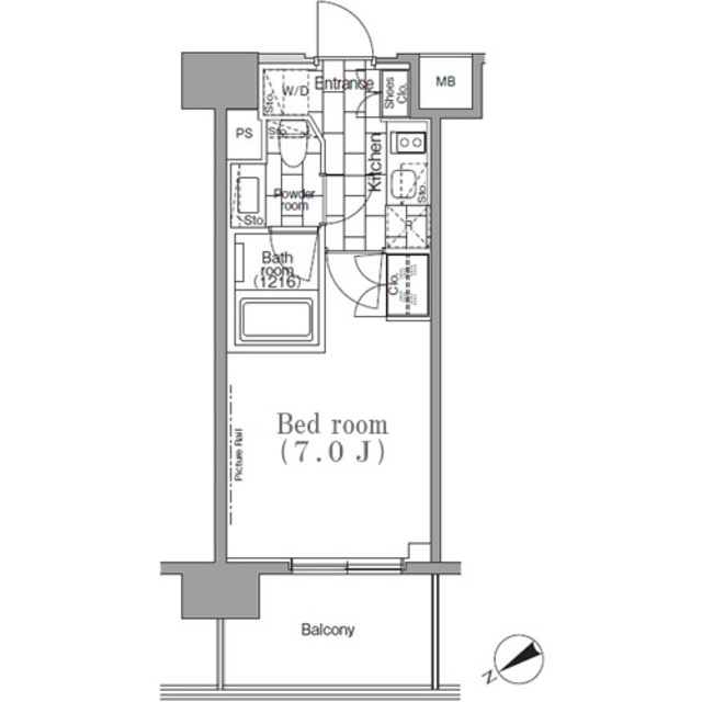 パークハビオ目黒リバーサイドの間取図