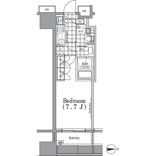 ザ・パークハビオ　蔵前の間取図