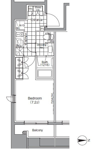 ザ・パークハビオ 蔵前の間取図