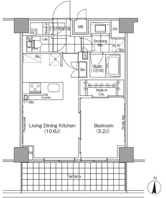 ザ・パークハビオ高円寺の間取図