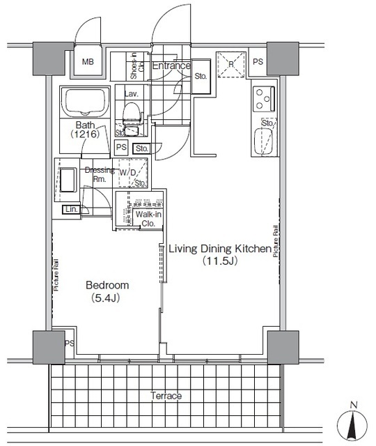 ザ・パークハビオ高円寺の間取図