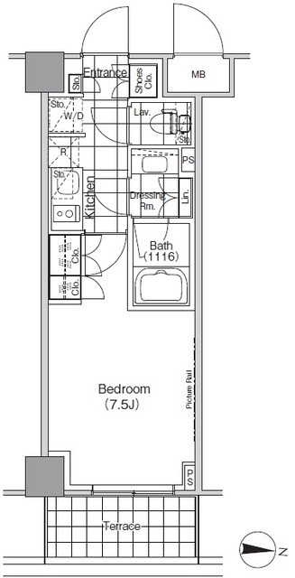 ザ・パークハビオ高円寺の間取図