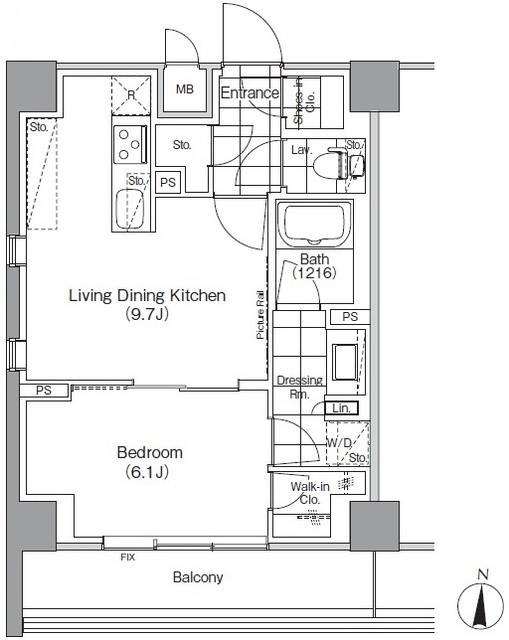 ザ・パークハビオ高円寺の間取図
