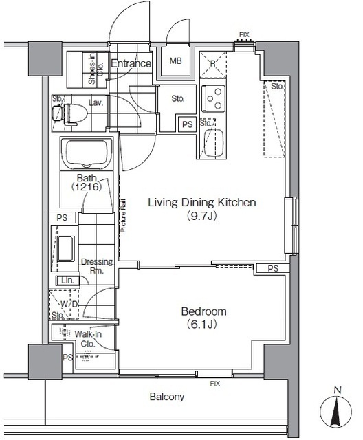 ザ・パークハビオ高円寺の間取図