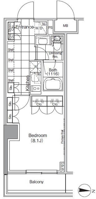 ザ・パークハビオ高円寺の間取図