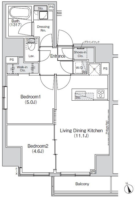 Belle Vue新橋の間取図