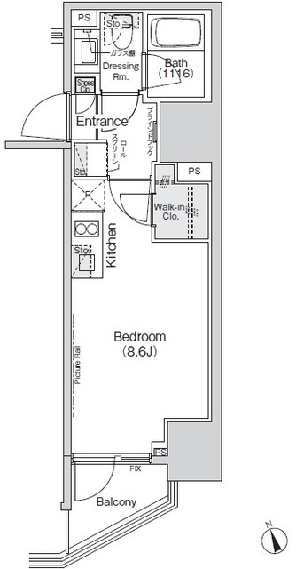 Ｂｅｌｌｅ　Ｖｕｅ新橋の間取図