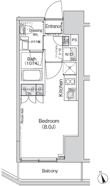 Ｂｅｌｌｅ　Ｖｕｅ新橋の間取図