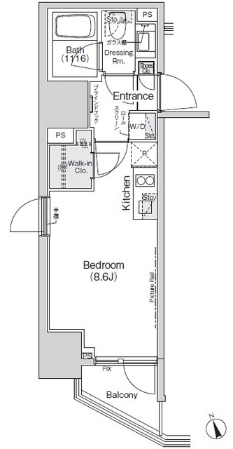 Ｂｅｌｌｅ　Ｖｕｅ新橋の間取図