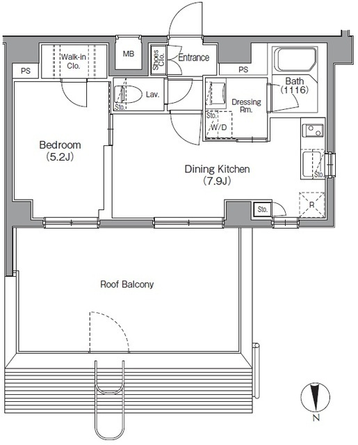 ボアビスタ門前仲町の間取図