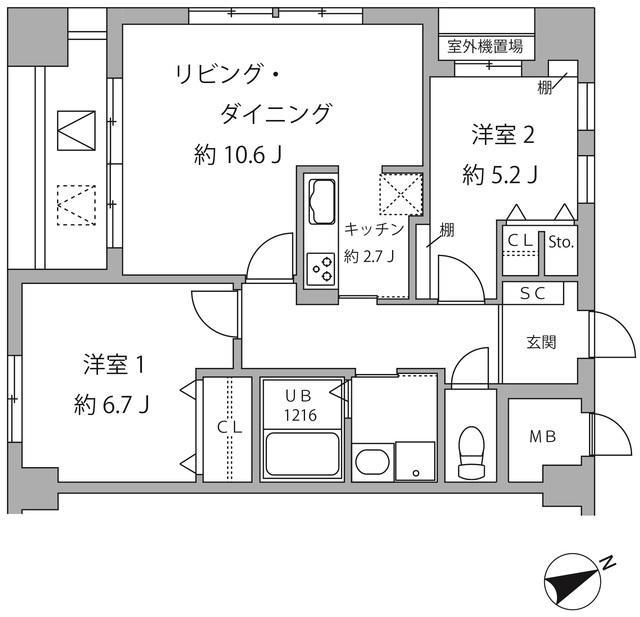 ＳｕｎＳｐｒｉｎｇＴｏｗｅｒの間取図