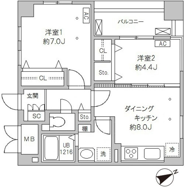 ＳｕｎＳｐｒｉｎｇＴｏｗｅｒの間取図