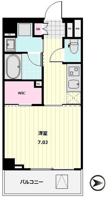 ヴィークブライト南麻布の間取図