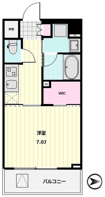 ヴィークブライト南麻布の間取図