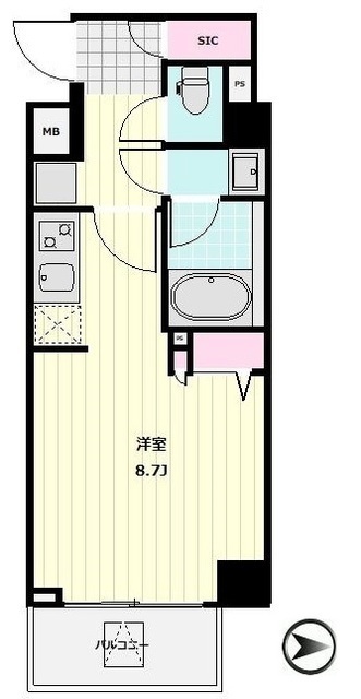 ヴィークブライト南麻布の間取図