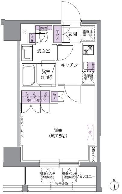 IVY WESTの間取図