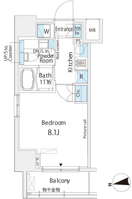 Ｂｅｌｌｅ　Ｖｕｅ　浅草橋の間取図