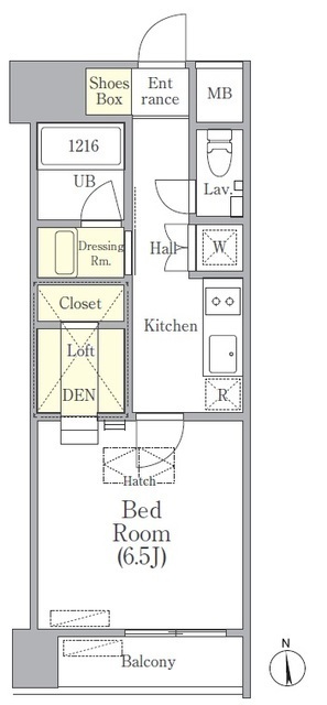 ＯＵＡＬ戸越の間取図