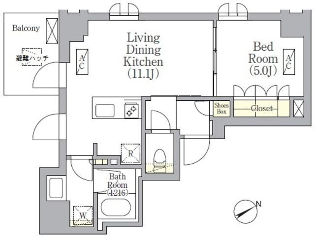 SOLASIA residence 京橋の間取図