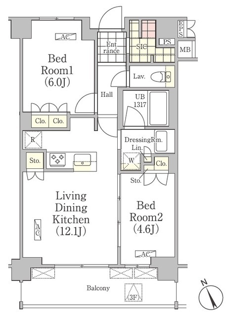 ＪＰｎｏｉｅ練馬旭丘の間取図