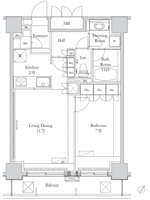 ＨＯＵＳＥ岩本町の間取図