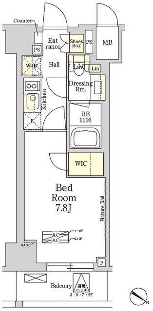 THE CLASS MINAMIAZABUの間取図