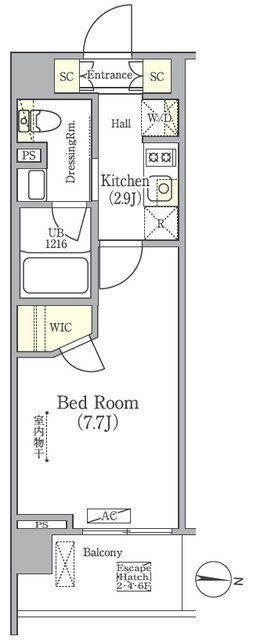 Healing Gate 押上の間取図