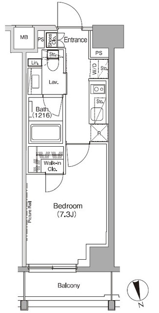 ザ・パークハビオ高円寺レジデンスの間取図