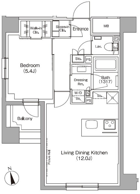 ザ・パークハビオ高円寺レジデンスの間取図