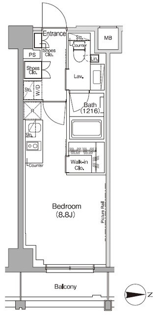 ザ・パークハビオ高円寺レジデンスの間取図