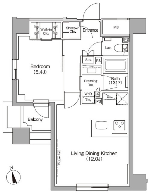 ザ・パークハビオ高円寺レジデンスの間取図