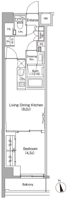ザ・パークハビオ高円寺レジデンスの間取図