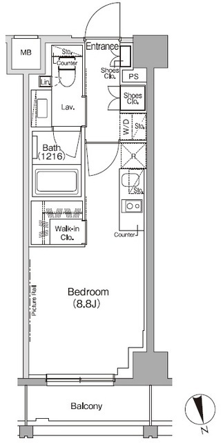 ザ・パークハビオ高円寺レジデンスの間取図