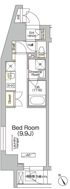 ＪＰｎｏｉｅ門前仲町の間取図