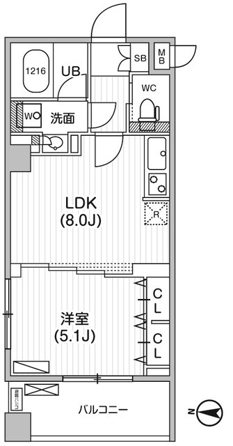 パークガーデンの間取図
