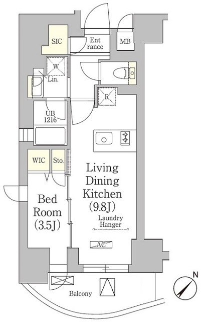 テラス月島の間取図