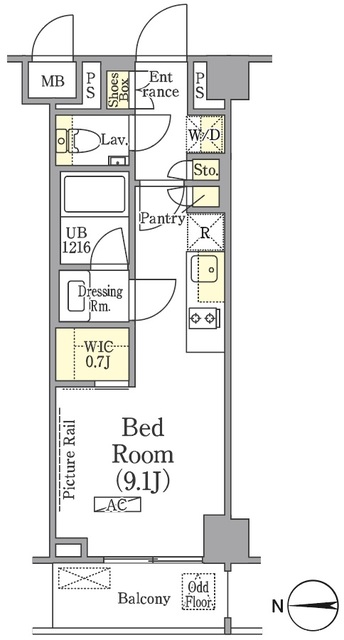 ザ・パークワンズ高輪の間取図