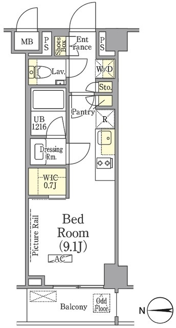 ザ・パークワンズ高輪の間取図