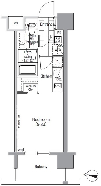 パークハビオ恵比寿の間取図
