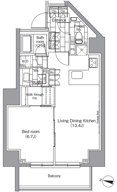 パークハビオ恵比寿の間取図