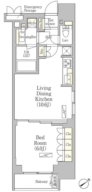パークヴィラ恵比寿の間取図