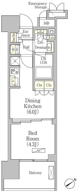 パークヴィラ恵比寿の間取図