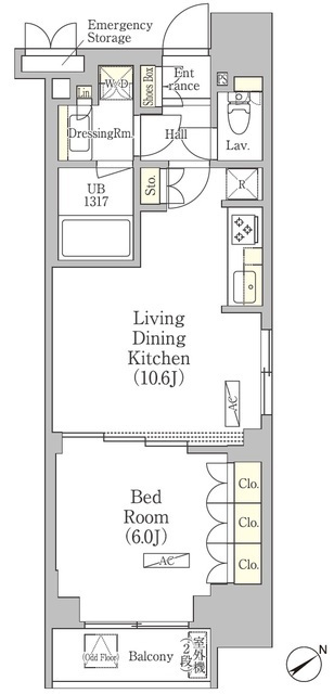 パークヴィラ恵比寿の間取図