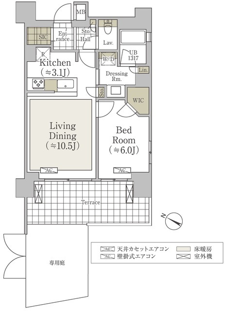 Ｓ．ＣＬＡＳＳＥ松濤の間取図