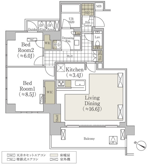 Ｓ．ＣＬＡＳＳＥ松濤の間取図