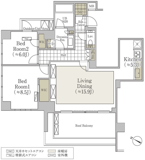 Ｓ．ＣＬＡＳＳＥ松濤の間取図