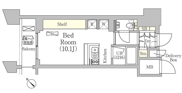 メゾンカルム日本橋馬喰町の間取図