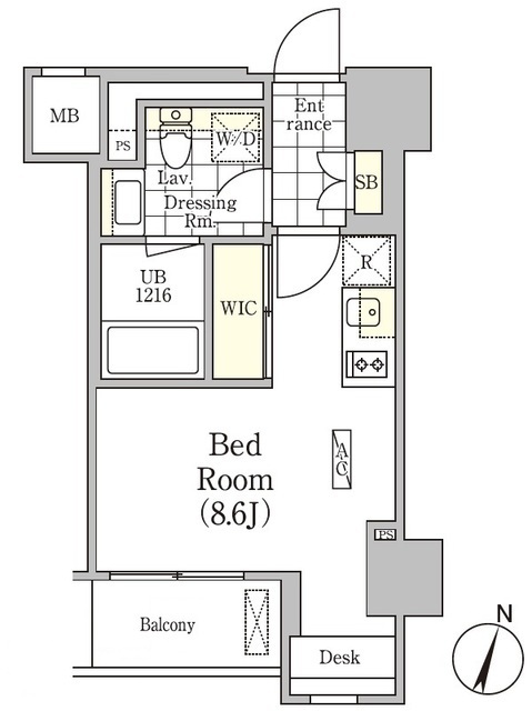 アンパサンド北新宿の間取図