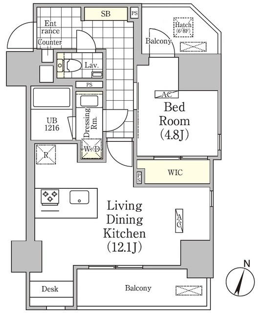 アンパサンド北新宿の間取図
