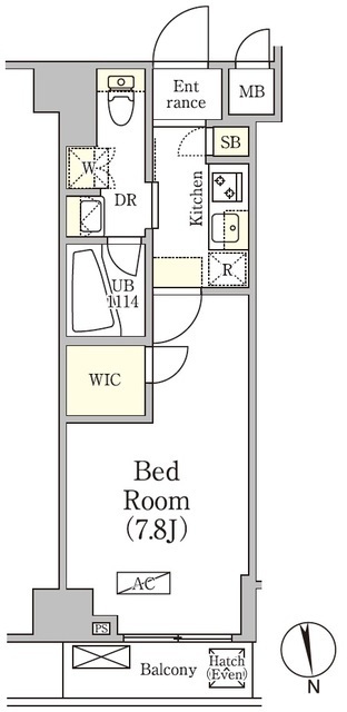 アジールコート品川中延サウスの間取図